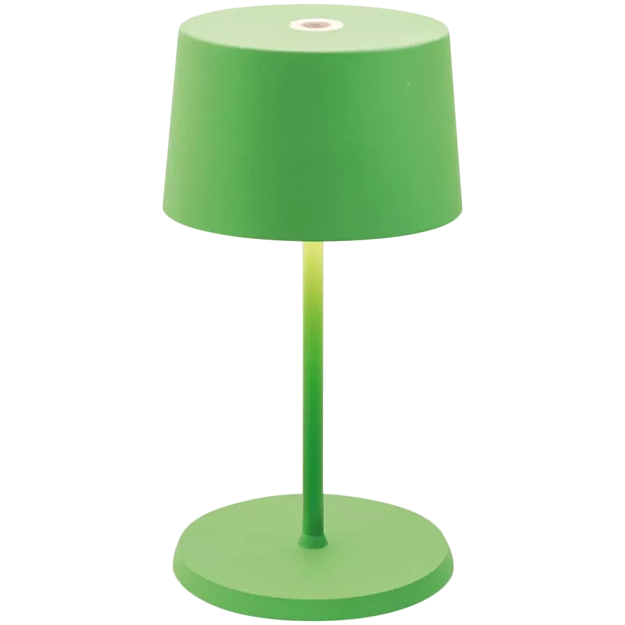 ZAFFERANO OLIVIA PRO MINI TABLE LAMP 110x220mm. MATT GREEN 2.2W LED 144/155 lm. — Image №1