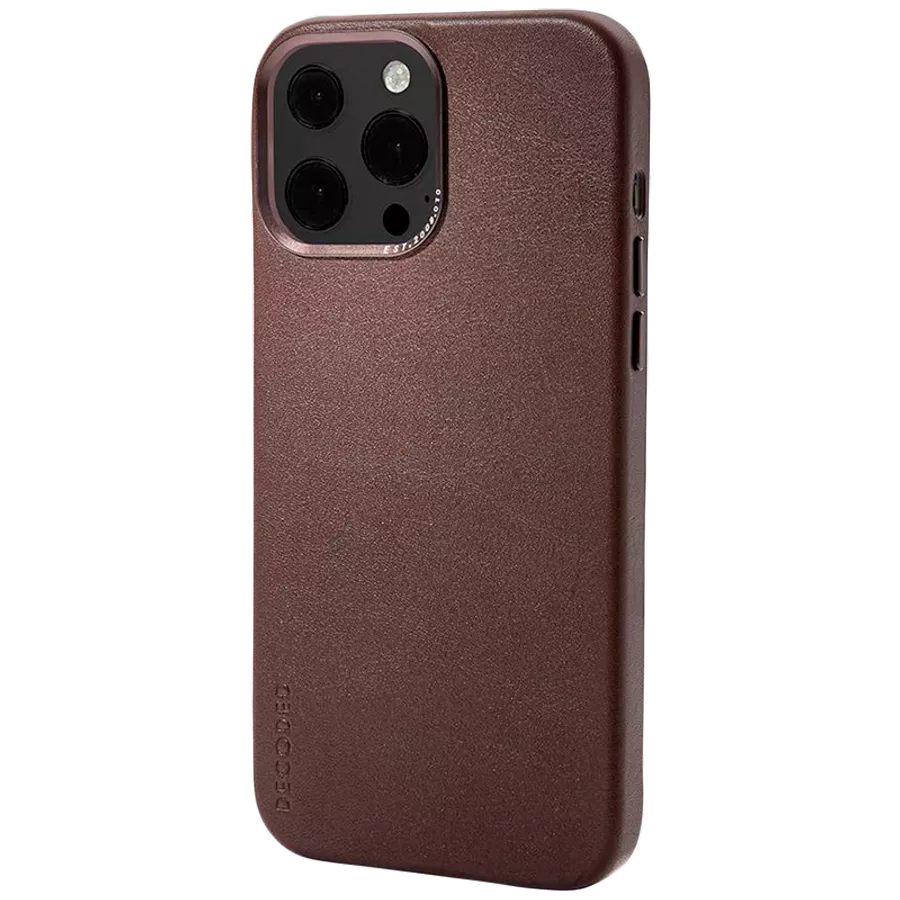 DECODED Case Leather Case with MagSafe, Brown for iPhone 13 Pro — Image №2
