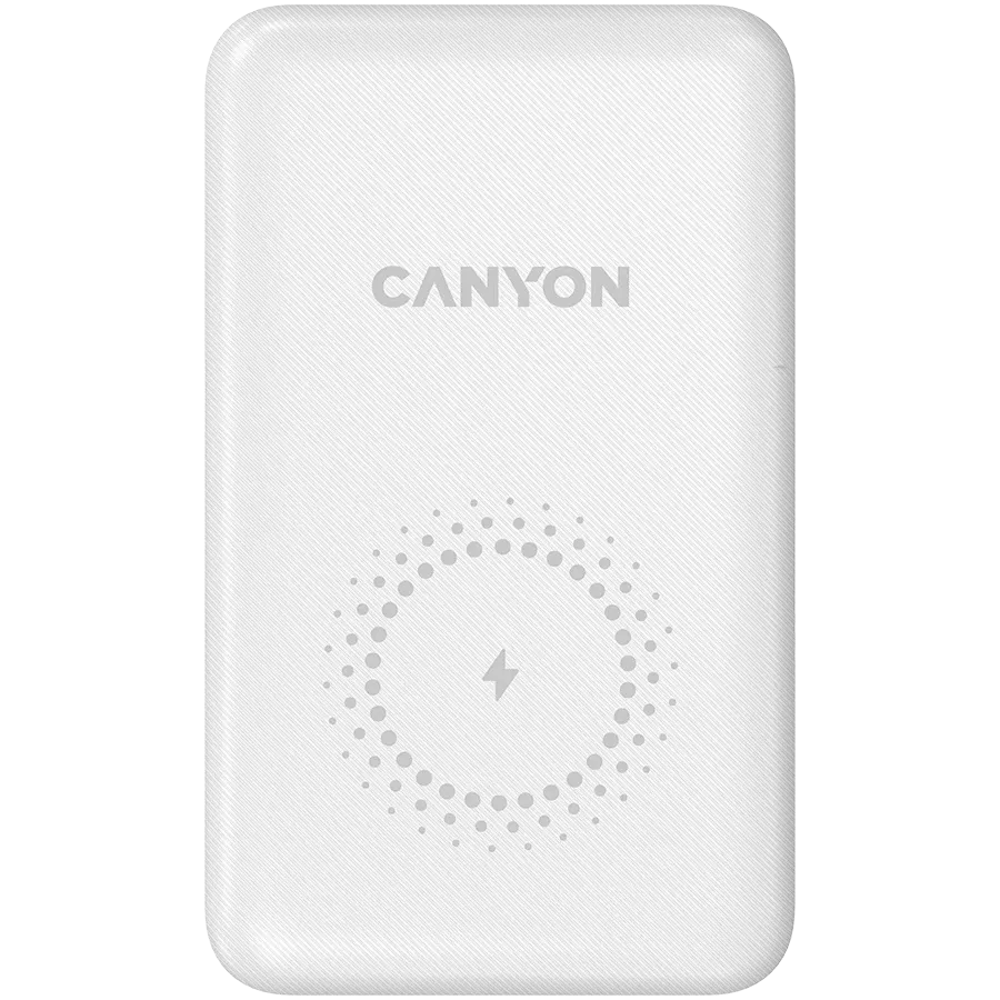 CANYON PB-1001 Power Bank, 10000 mAh, Λευκό — Εικών №1