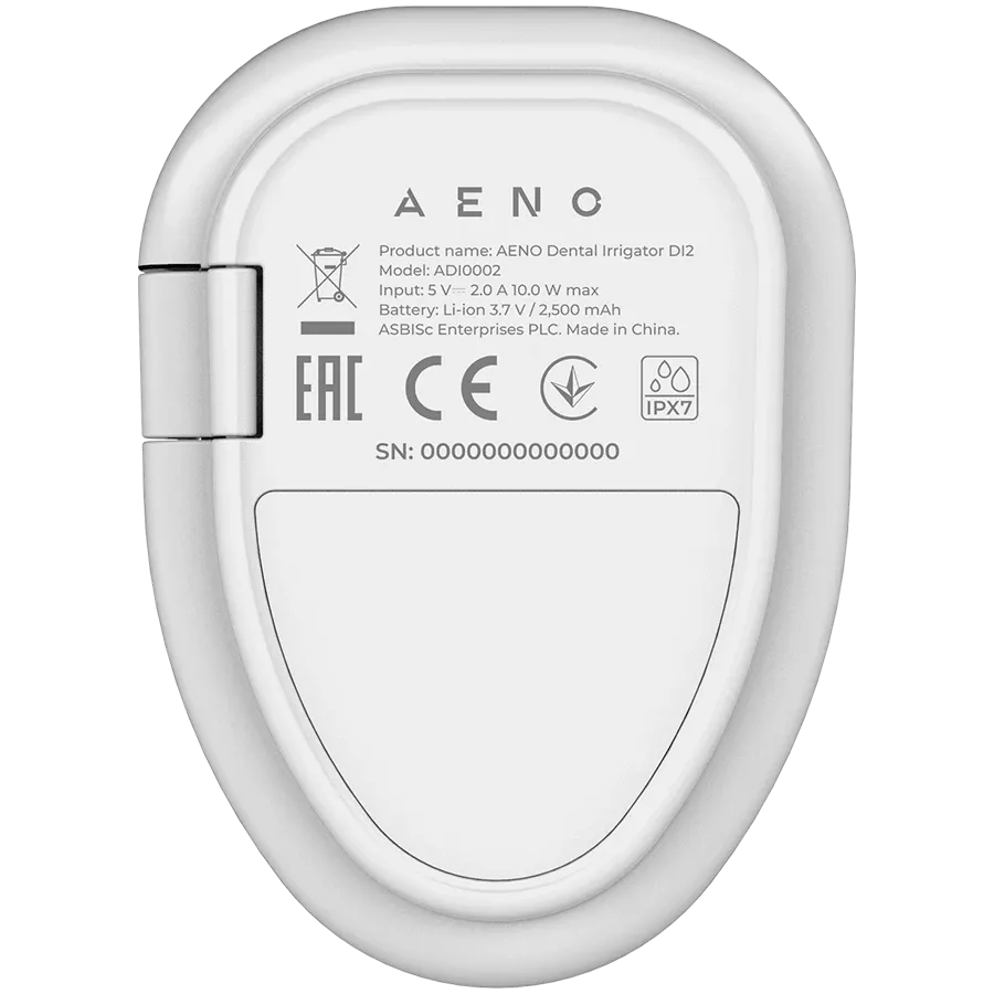AENO Ирригатор для зубов, 3.7В, 8Вт, 2500мА*ч, 200мл — image №9