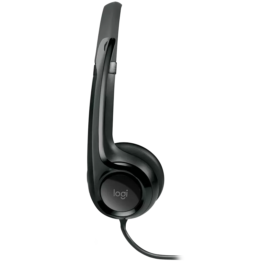Ακουστικό LOGITECH H390 με μικρόφωνο, Μαύρο — Εικών №3