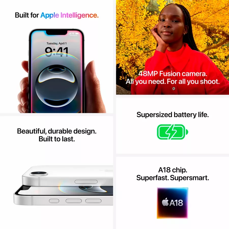 Apple iPhone 16e, 256 GB, White — Image №7