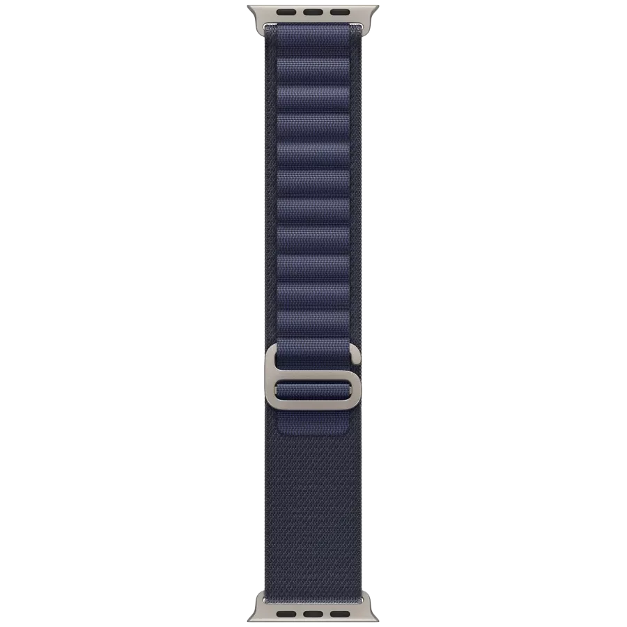 APPLE 49mm Alpine Loop - Natural Titanium Finish Band Alpine Loop - Natural Titanium Finish Navy for Apple Watch 44/45/46/49 mm — Image №1