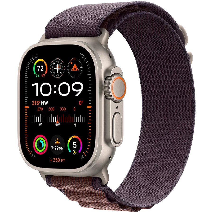 Apple Watch Ultra Series 2 GPS + Cellular, 49mm, Natural, Indigo Alpine Loop, Small — Image №1