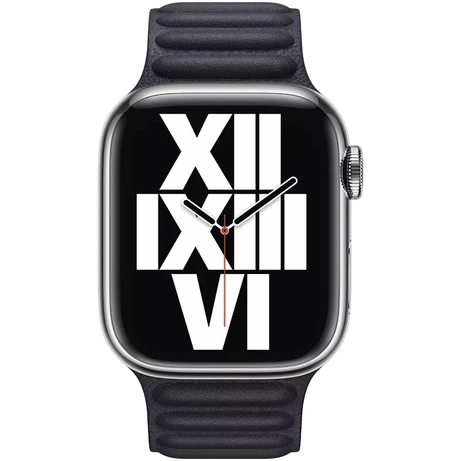 Curea APPLE 41mm din piele, Ink, M/L — image №3