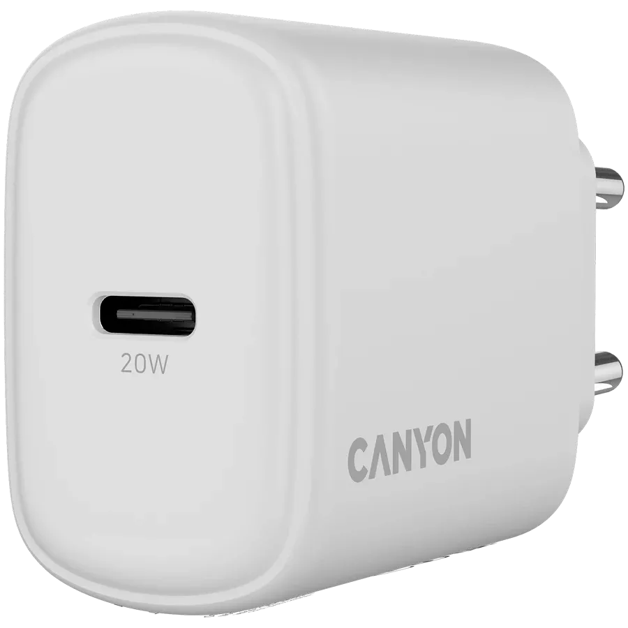 CANYON OnCharge 200 Power Adapter USB-C, 20 W, White — Image №5