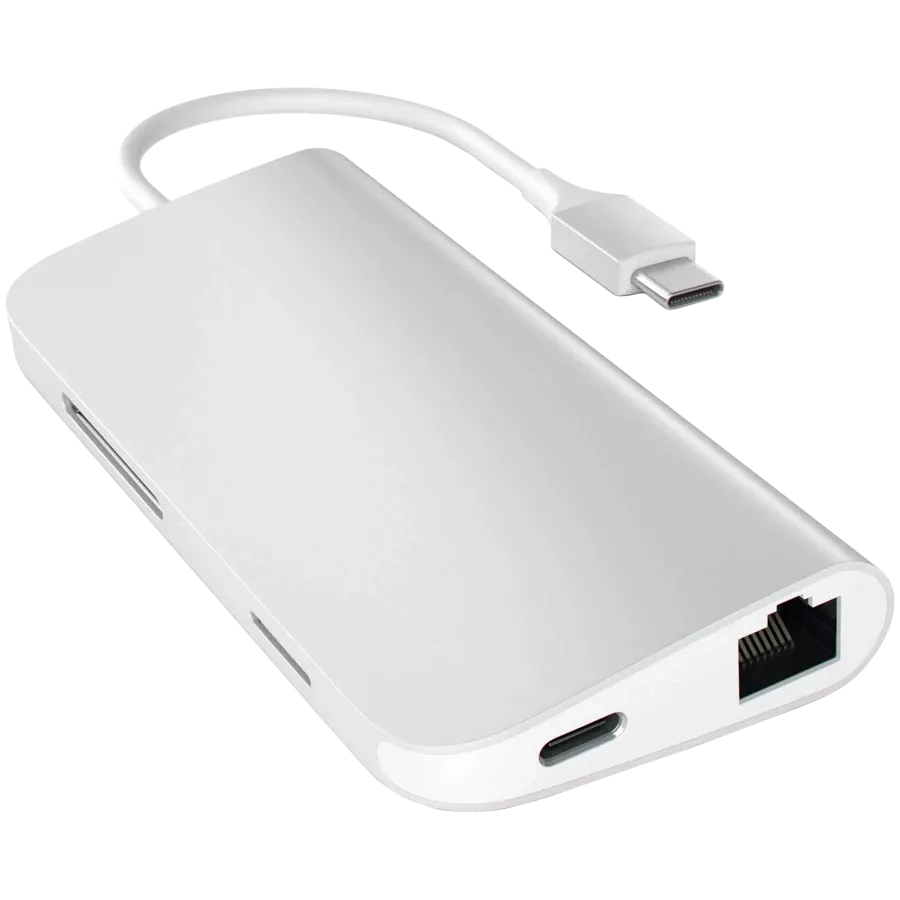 SATECHI  Multiport Adapter USB-C Multiport Adapter 8K with Ethernet V3 Space Gray — Εικών №2