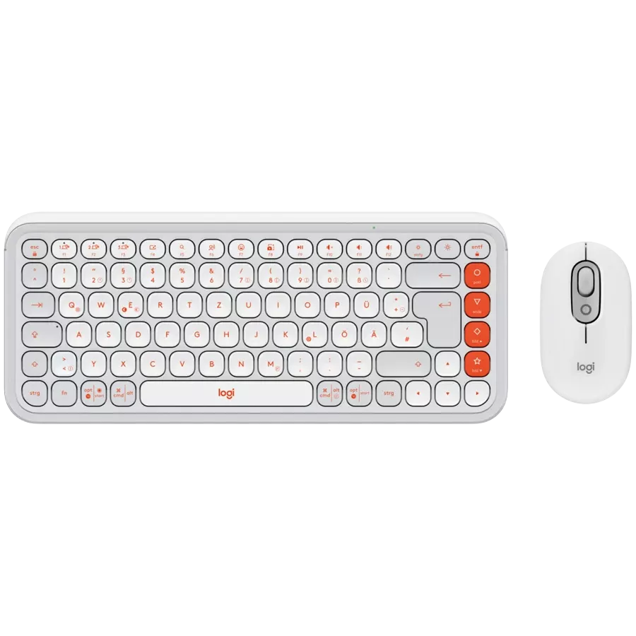 Клавиатура LOGITECH POP ICON COMBO OFF WHITE — Изображение №1