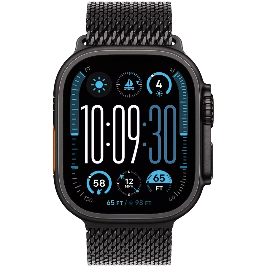 Apple 49mm Milanese Loop Band Milanese Loop Black for Apple Watch 44/45/46/49 mm — Image №2