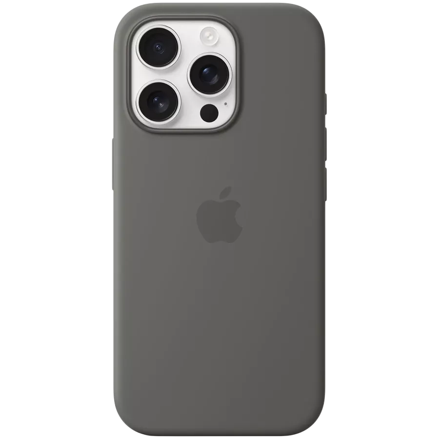 APPLE Case Silicone Case with MagSafe with MagSafe, Stone Gray for iPhone 16 Pro — Image №1