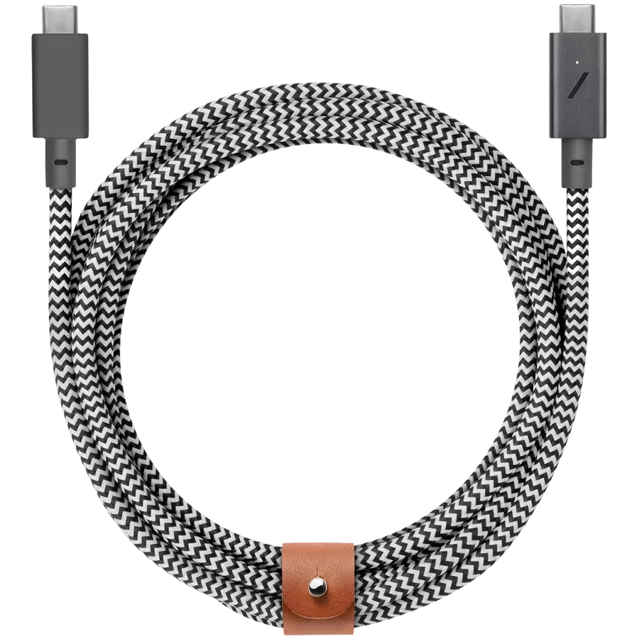 Кабель NATIVE UNION USB-C to USB-C Pro 240W, 2.4m, Zebra — Изображение №1