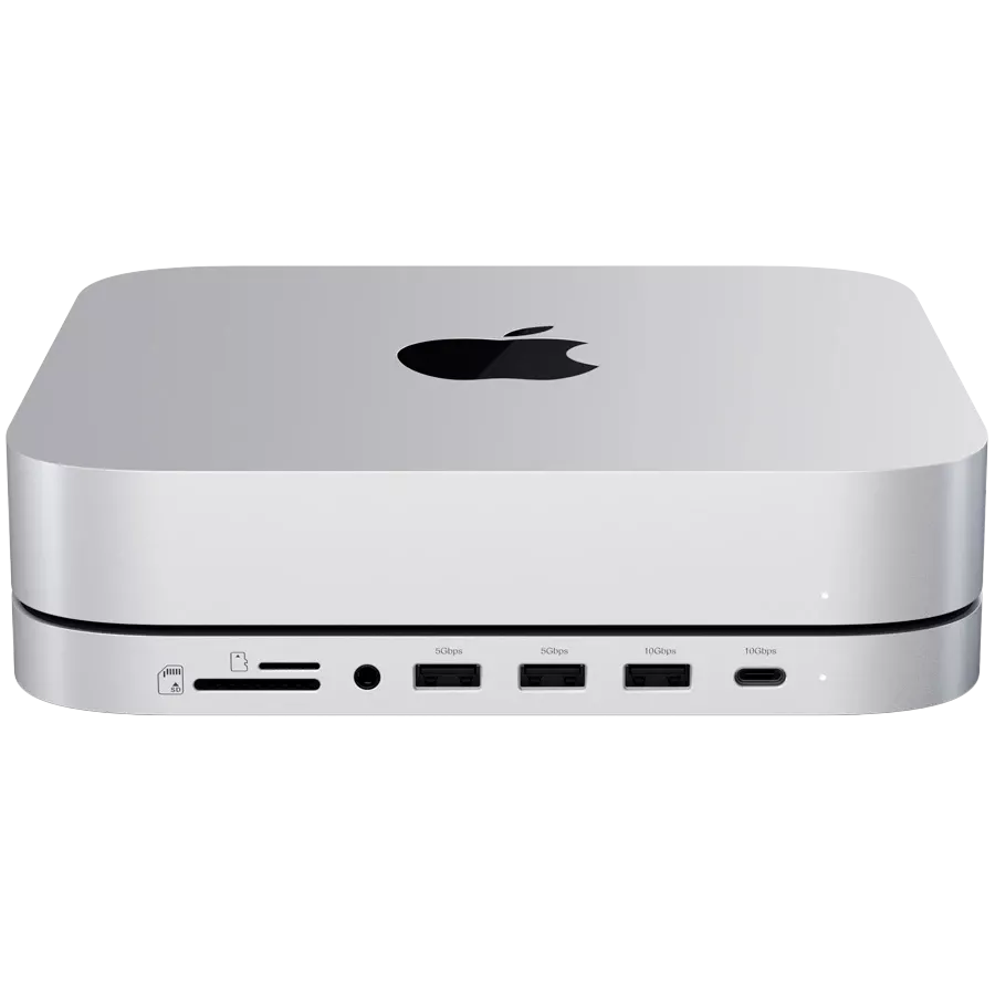 Подставка-док-станция  Satechi Mini Stand & Hub with NVMe SSD Enclosure Silver (ST-GMMSHS) — Изображение №6