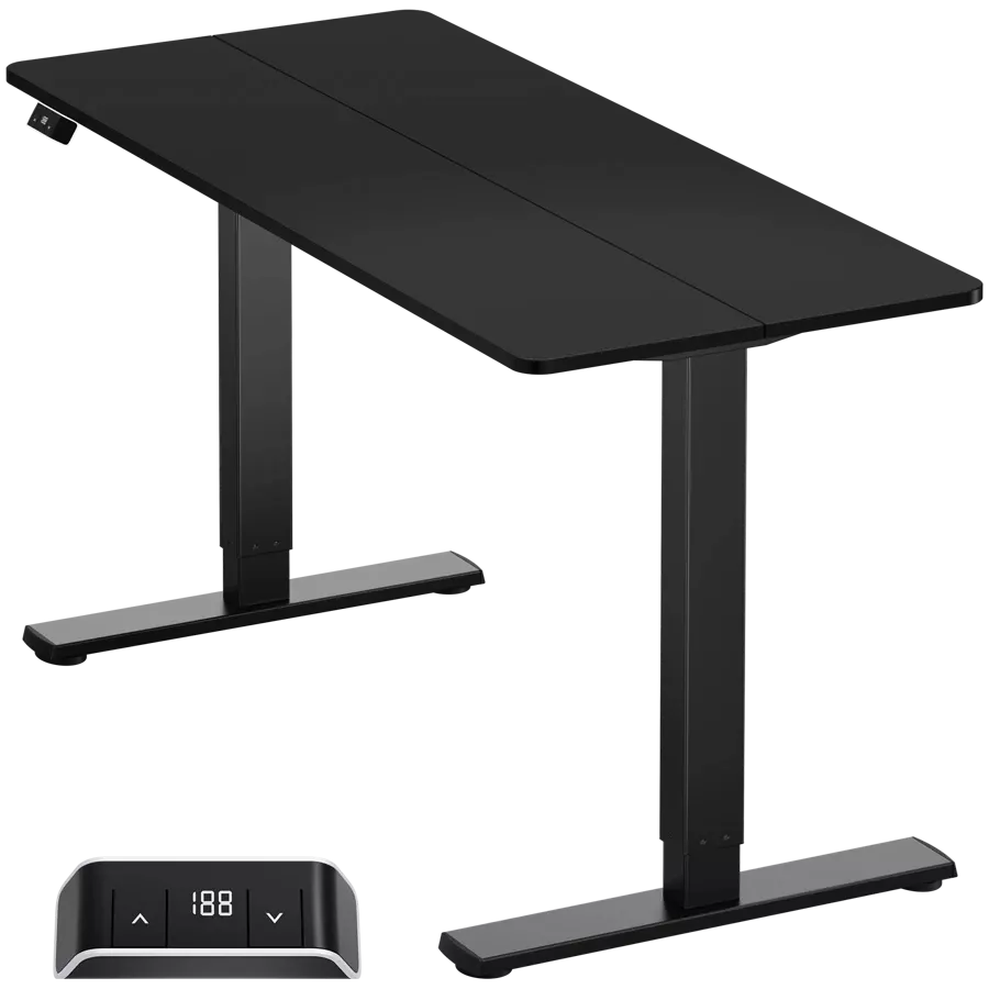 ONKRON Motorized Under Desk for Tabletop size 55x23", Μαύρος — Εικών №1