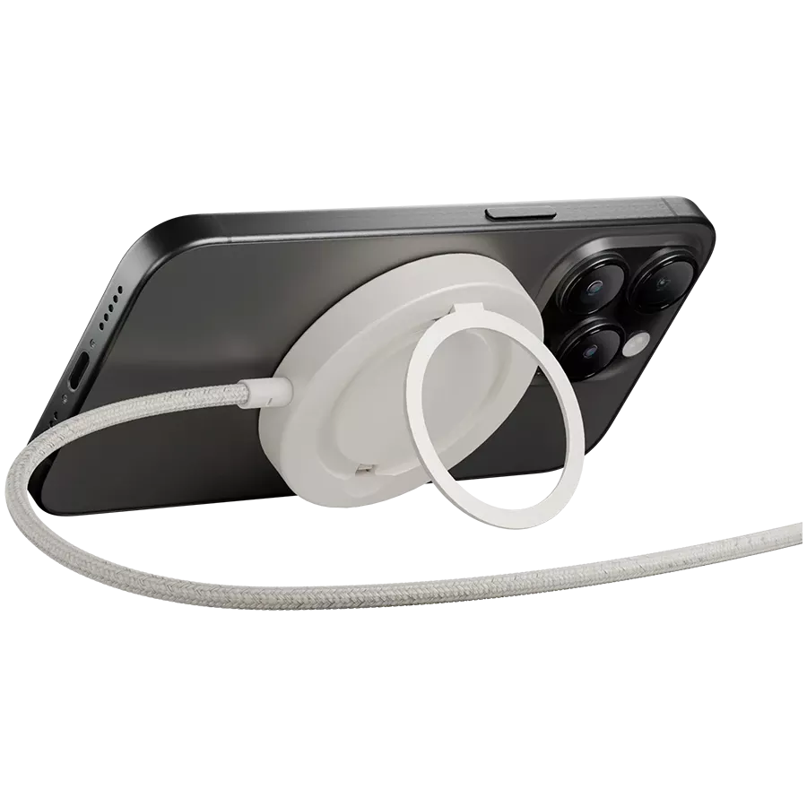 Беспроводное зарядное устройство NATIVE UNION SnapStand Qi2 MagSafe, 15 Вт, Sandstone — image №2