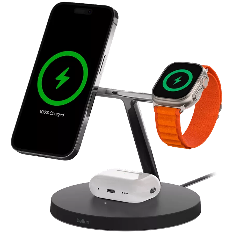 Wireless Charger BELKIN, 15 W, Black — Image №1