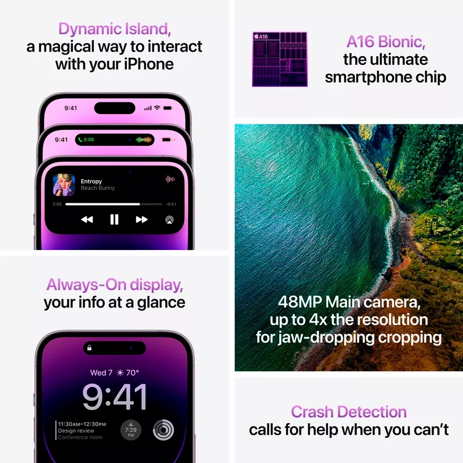 Apple iPhone 14 Pro, 1 TB, Deep Purple — Εικών №7