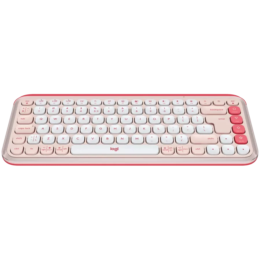 LOGITECH POP ICON KEYS Keyboard, Wireless, Rose, US EN — Image №2