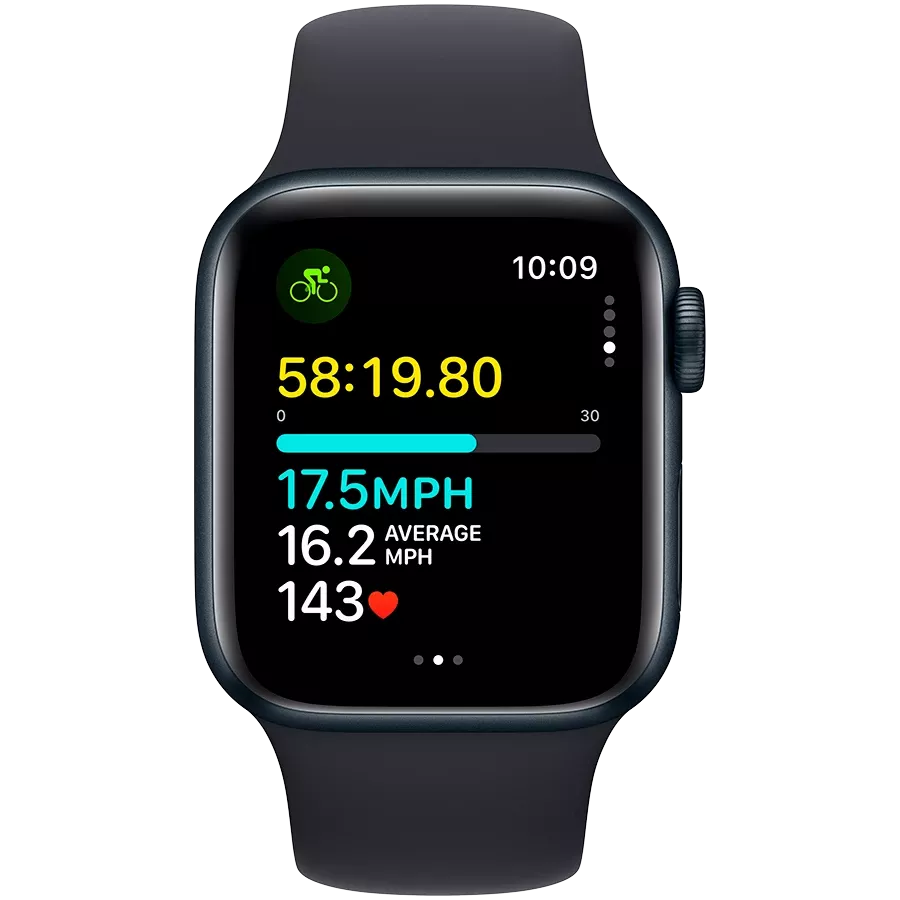 Apple Watch SE GPS Gen.2 (2023)  Midnight Sport Band, S/M, 40mm, Midnight — Image №6
