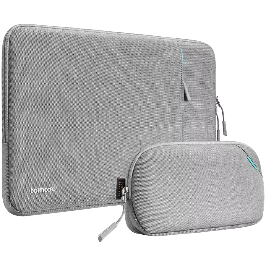 TOMTOC Bag Defender-A13 Laptop Sleeve Kit (2-in-1) 14"  Gray for MacBook Pro 14/MacBook Air 13/MacBook Pro 13 — Image №1