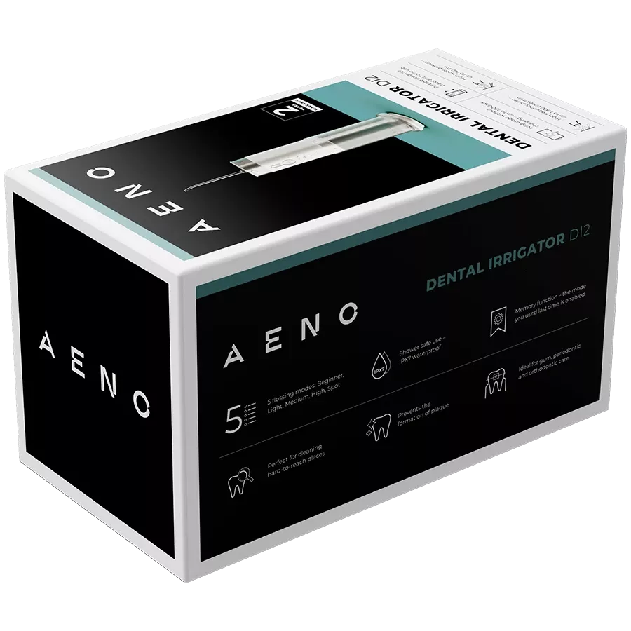 AENO Ирригатор для зубов, 3.7В, 8Вт, 2500мА*ч, 200мл — image №13
