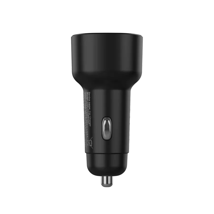 CANYON Car Adapter 2*USB/USB-C, 48 W, Black — Image №4