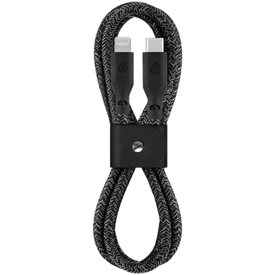 UBEAR Кабель-переходник с USB-C на Lightning, Чёрный, 1.2м — image №1