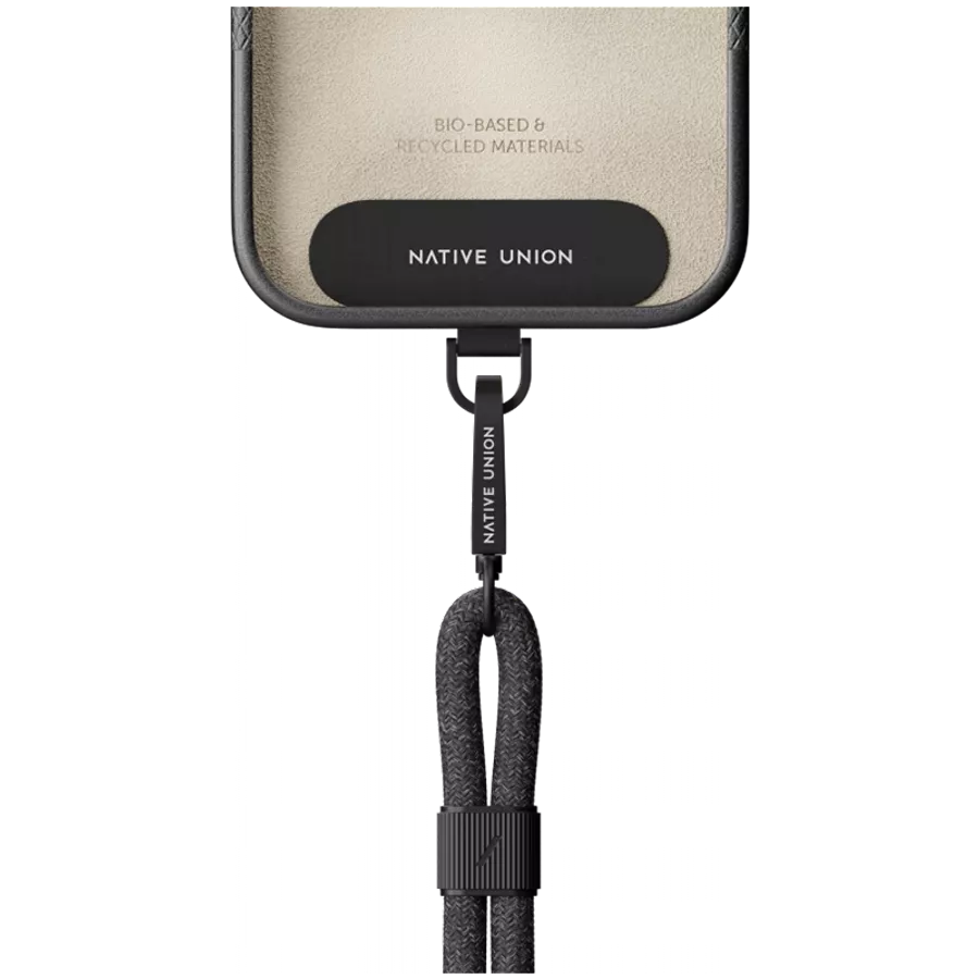 NATIVE UNION  для iPhone, Чёрный шнурок на запястье, 0.3м — image №1