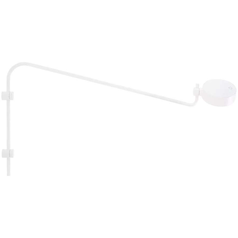 ZAFFERANO SUPER O WALL LAMP 853x405x125mm. MATT WHITE 3.5W 27/31/40K-5Vdc — Image №1