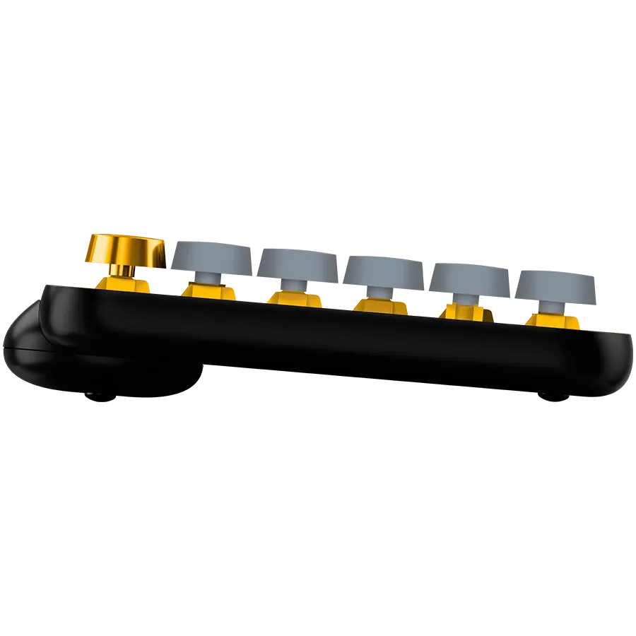 Клавіатура бездротова LOGITECH POP Keys Wireless Mechanical Keyboard Blast Yellow (L920-010735) — Зображення №4