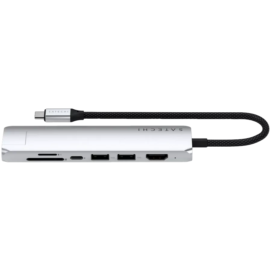 SATECHI  Slim 7 Multiport  Многопортовый адаптер  Серебристый — Изображение №4
