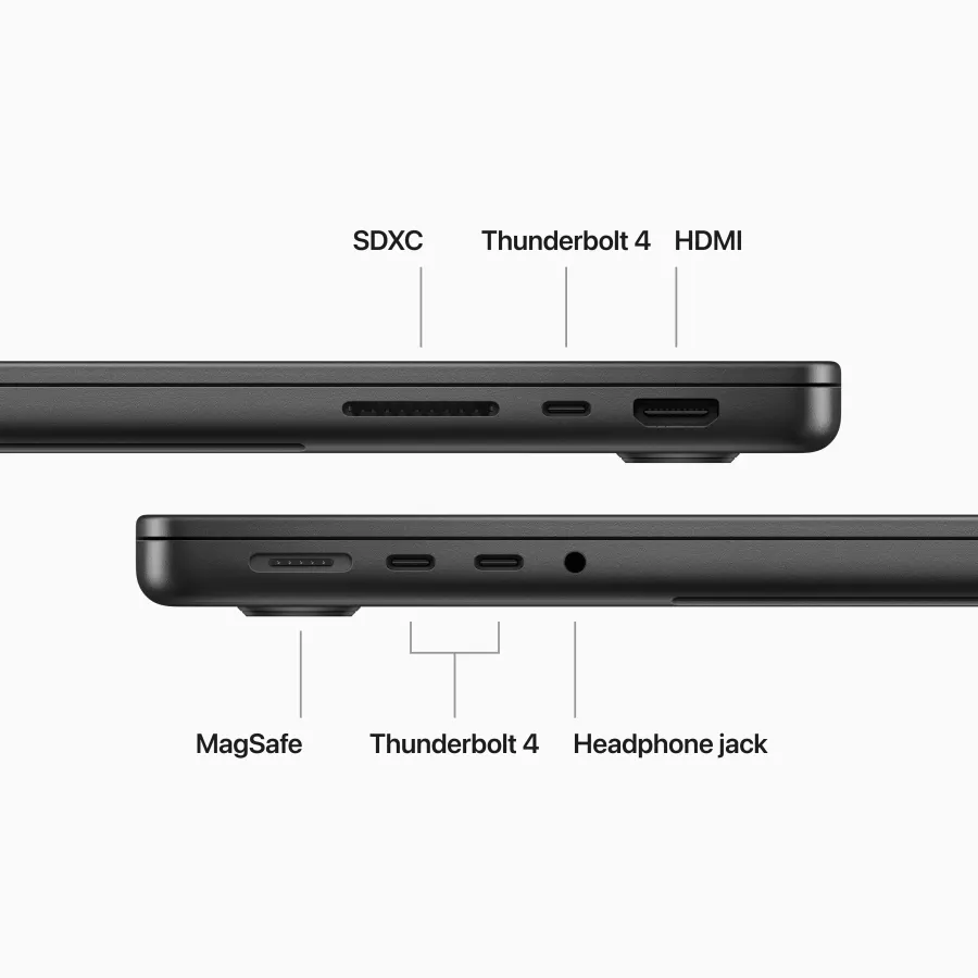Apple MacBook Pro 14.2"  Apple M3 Max (14C CPU/30C GPU), 36 GB, 1 TB, Space Black, 2023 — Image №6