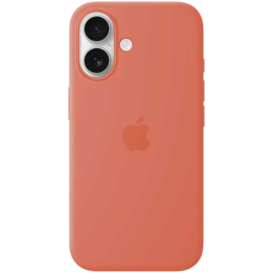 APPLE Чохол силіконовий з MagSafe Tangerine для iPhone 16 — Зображення №1
