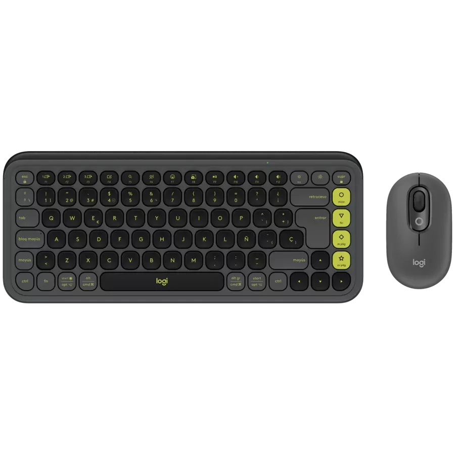 Клавиатура LOGITECH POP ICON COMBO GRAPHITE — Изображение №1