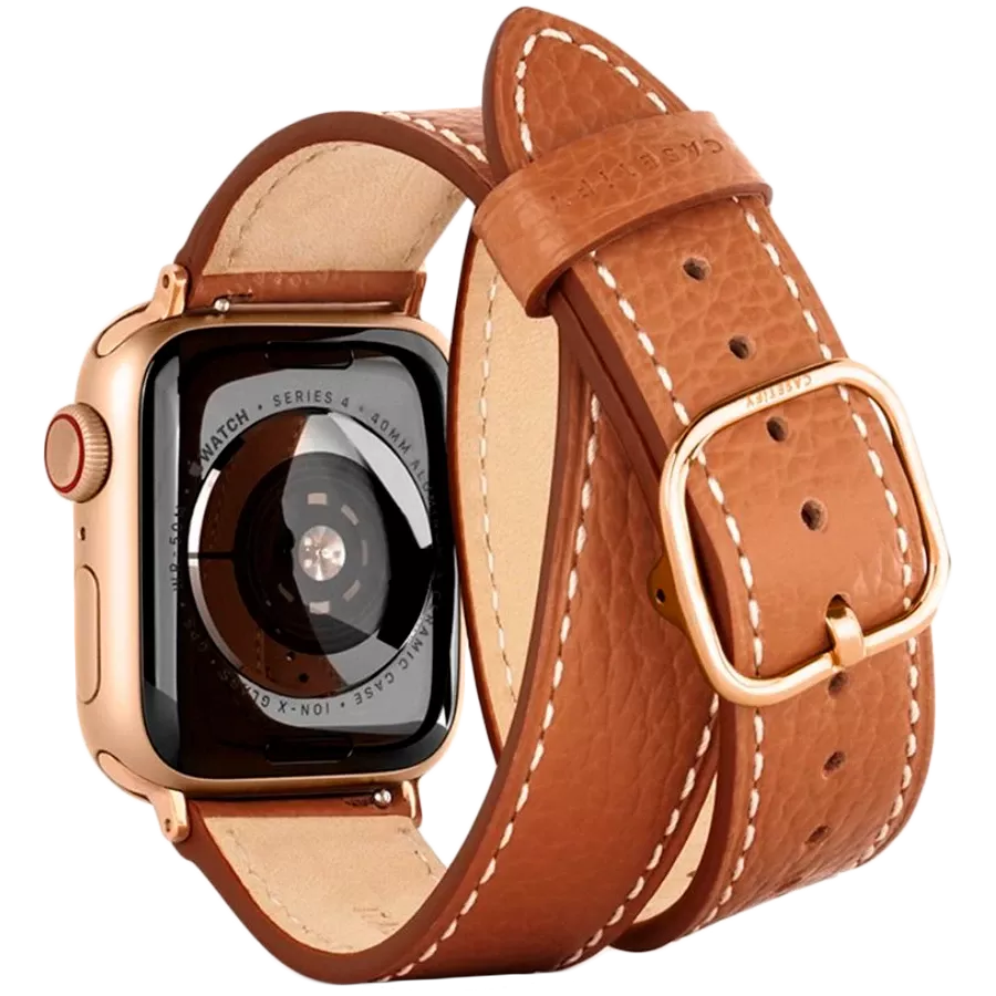 Band CASETIFY 2-in-1 Italian Leather Watch Band Kit Brown for Apple Watch  42/44/45/49 mm ყიდვა: ფასი, განვადება - iSpace