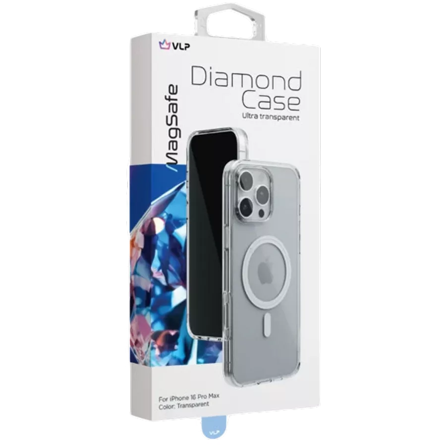 VLP Чехол Diamond с MagSafe Прозрачный для iPhone 16 Pro Max — image №3