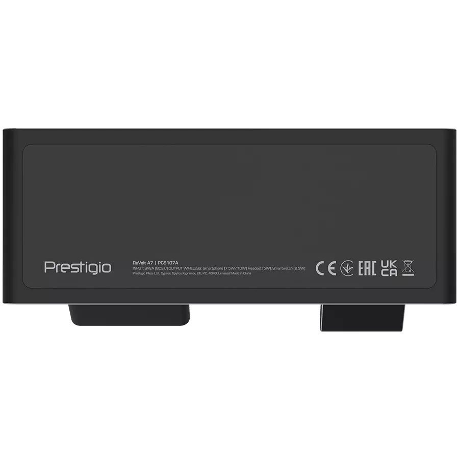 PRESTIGIO ReVolt A7 Wireless Charger, 10 W, Black — Image №12
