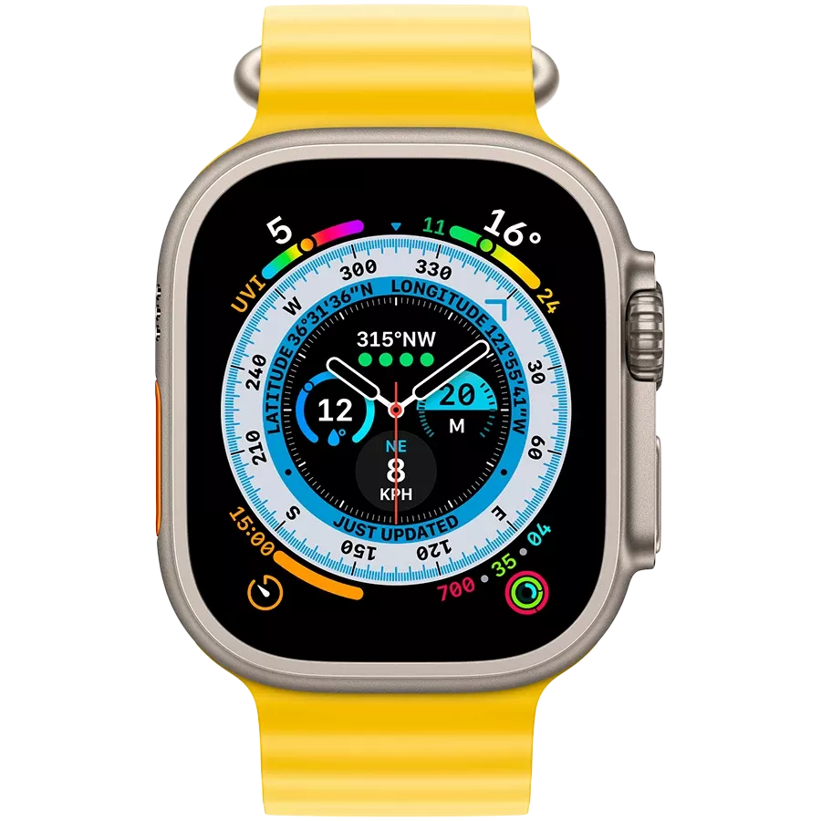 Band APPLE 49mm Ocean Band Ocean Band Yellow for Apple Watch 44/45/49 mm — Image №3