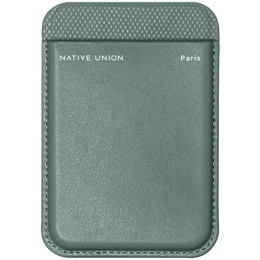 Карман NATIVE UNION (RE)CLASSIC CARD WALLET с MagSafe Slate Green — Изображение №1