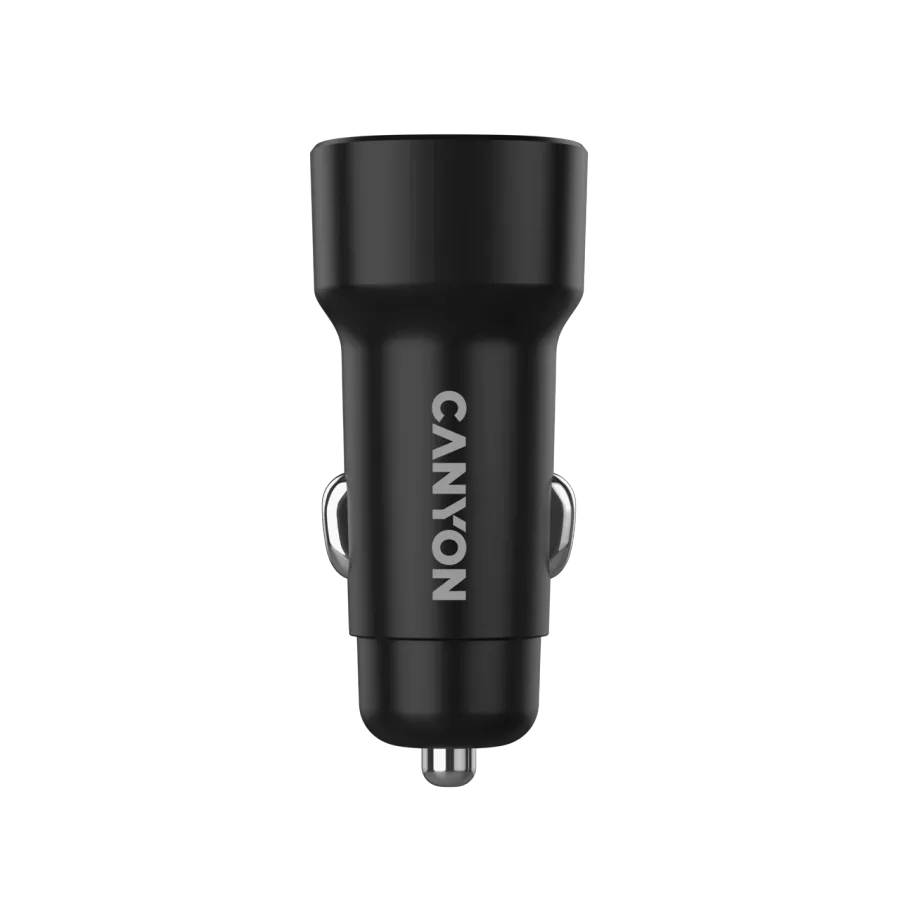 CANYON Car Adapter 2*USB Type A, 24 W, Black — Image №5