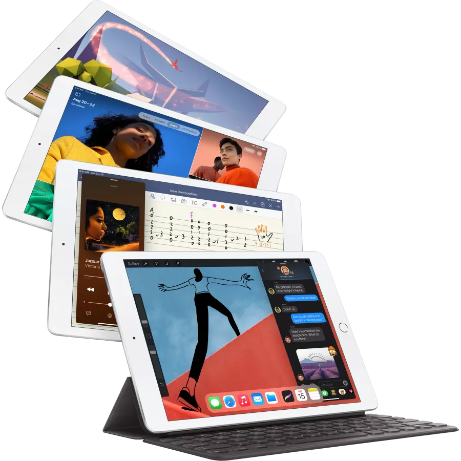 Refurbished Apple iPad 10.2 (8 Gen), 128 GB, Wi-Fi, 2020, Space Gray, Grade B — Εικών №4