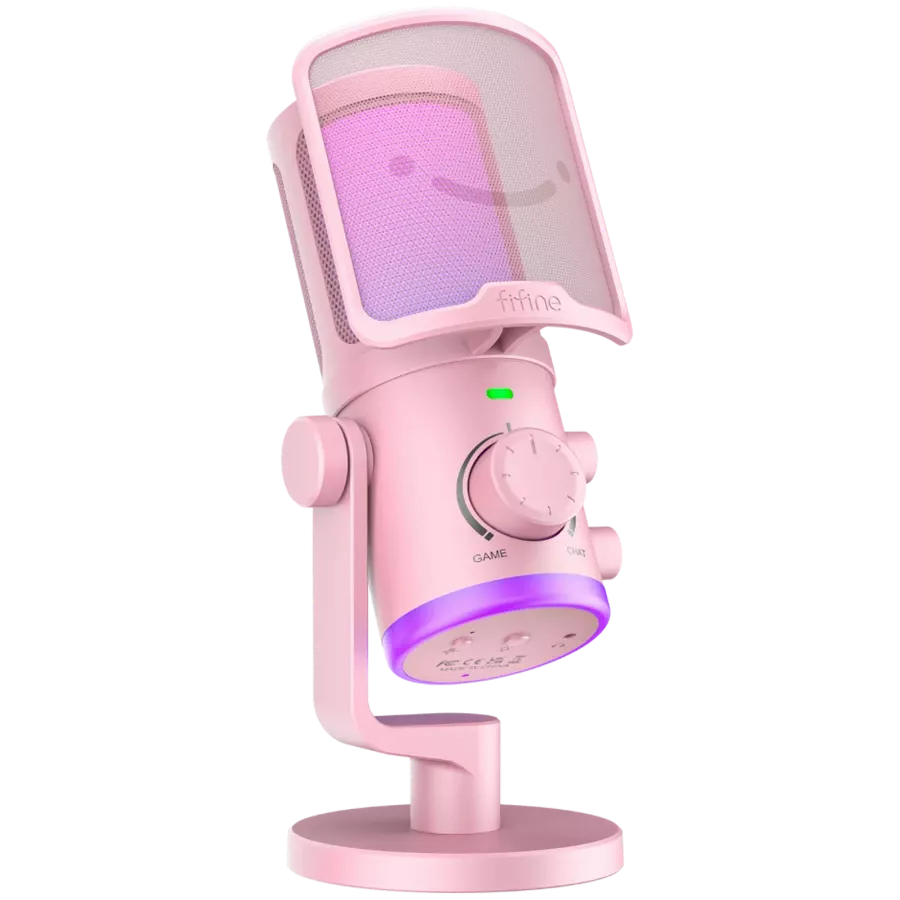 Микрофон USB Fifine AM6 Pink — Изображение №1