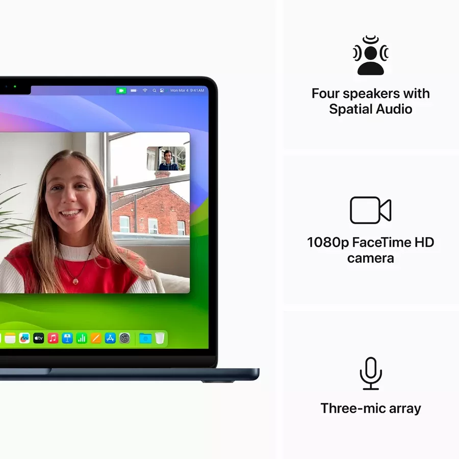 MacBook Air 13.6"  M3 (8C CPU/10C GPU), 8 GB, 512 GB, Midnight — Image №6