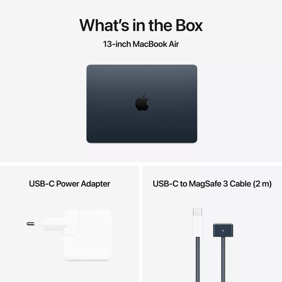 Apple MacBook Air 13.6"  Apple M4 (10C CPU/10C GPU), 24 GB, 512 GB, Midnight, 2025 — Image №9