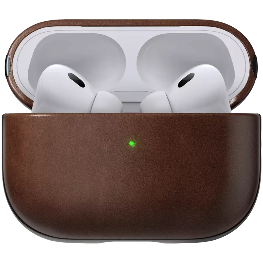 NOMAD Θήκη Modern Leather Case , Καφέ for AirPods Pro (Gen2) — Εικών №1
