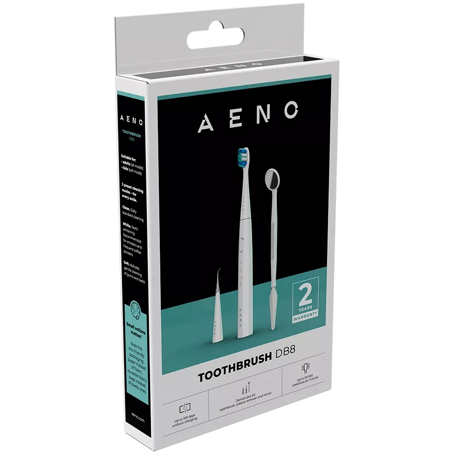 AENO DB8 Зубная щётка, Звуковой, Белый — image №4