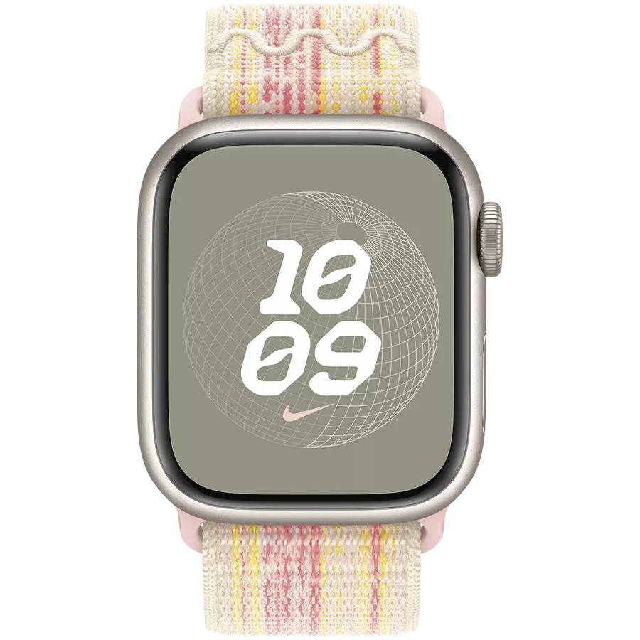 Ремешок APPLE 41мм Nike Sport Loop Nike Sport Loop Starlight/Pink для Apple Watch 38/40/41 mm — Изображение №3