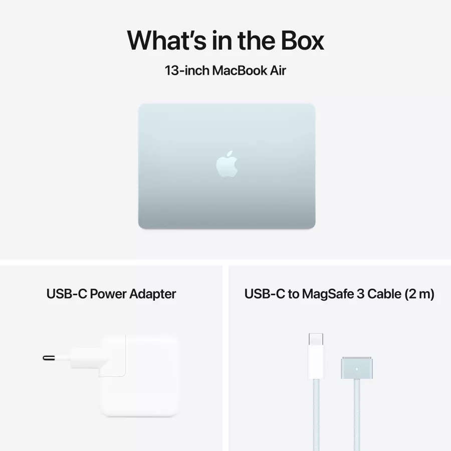 MacBook Air 13.6"  Apple M4 (10C CPU/8C GPU), 16 GB, 256 GB, Sky Blue — Image №10