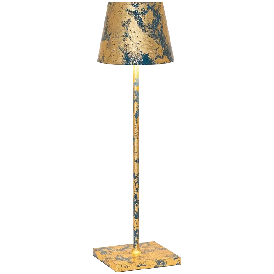 ΕΠΙΤΡΑΠΕΖΙΟ ΦΩΤΙΣΤΙΚΟ ZAFFERANO POLDINA PRO 111x380mm, Blue Capri Cracle Golden Leaf — Εικών №1