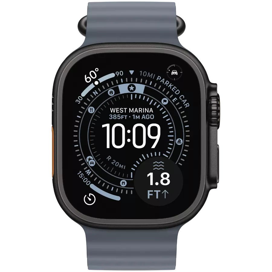 Apple 49mm Ocean Band - Black Titanium Finish Band Ocean Band Anchor Blue for Apple Watch 44/45/46/49 mm — Image №2 Apple 49mm Ocean Band - Black Titanium Finish Band Ocean Band Anchor Blue for Apple Watch 44/45/46/49 mm — Image №2