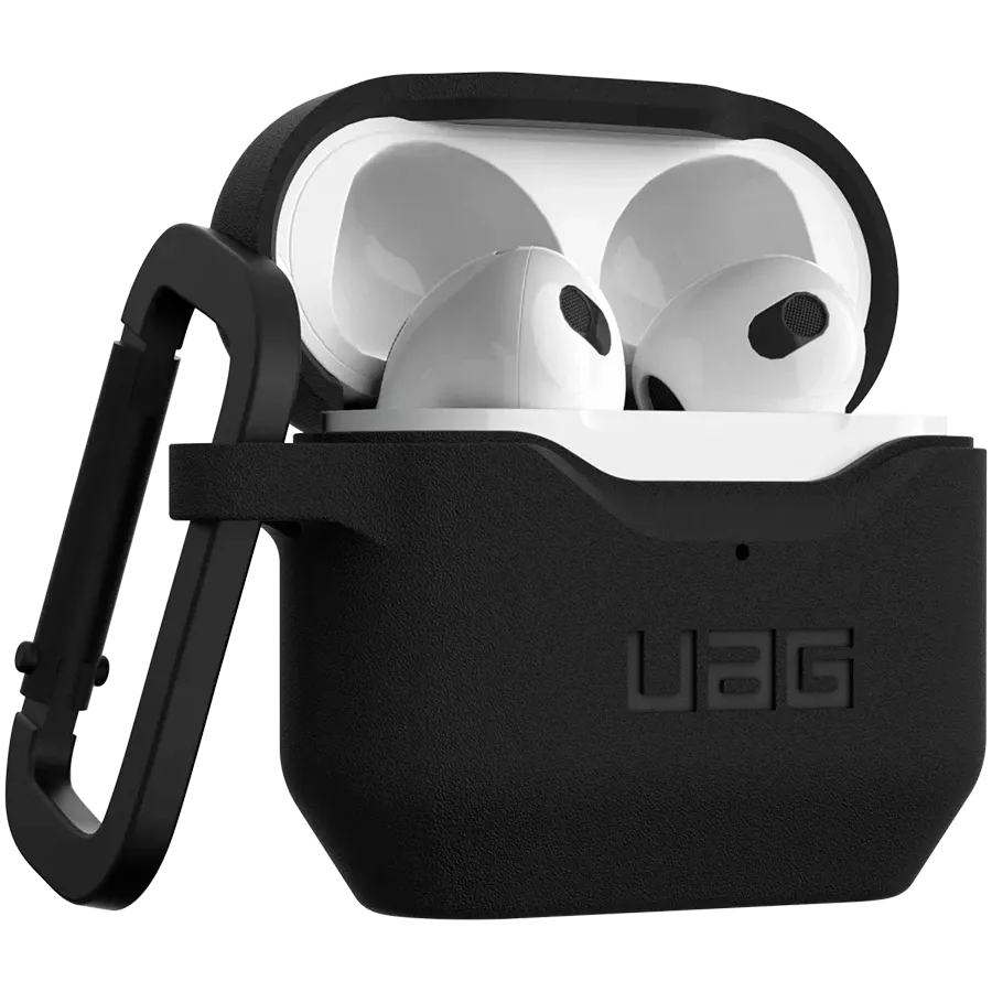 UAG Protective Case Standard Issue Silicone Case , Black for AirPods (Gen3) — Image №1